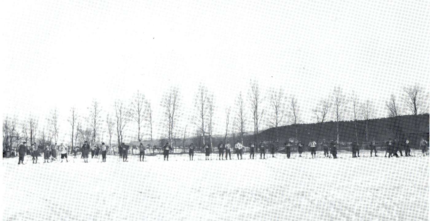 Første startlinje Birkebeinerrennet 20. mars 1932