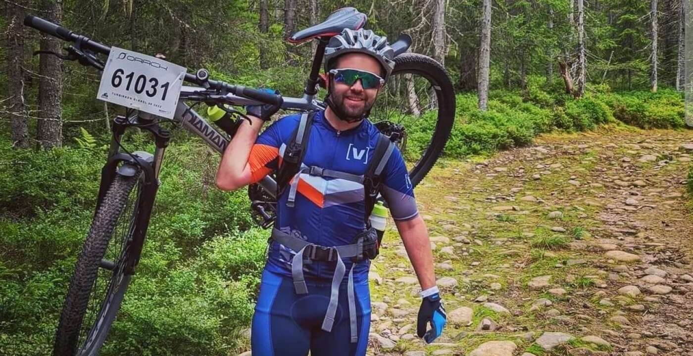 Ruben kom i form til Birken med sykkelappen Zwift
